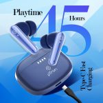 Newly Launched Bassbuds Prism TWS Earbuds with 3D AudioScape, 45Hrs Playtime, TruTalk AI-ENC Calls, 50ms Low Latency Sync, BT5.3, Type-C Fast Charging, Voice Asst. & IPX5 Water Resistant (Blue) - Image 5