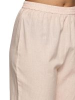 Women's Cotton Hand Block Printed with Thread Work Straight Kurta Pant with Dupatta Set Off (White & Rust) - Image 3