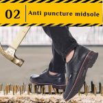 STONIX Formal Premium Safety Shoes for Men's | Steel Toe cap | Slip and Water Resistant | Leather Material & TPR Sole | Comfortable for Construction Work's,(SIZE-08, BLACK) - Image 5