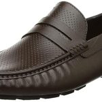 Bata Men Leather Pull On Loafers (Tan Brown)