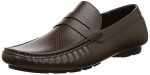 Bata Men Leather Pull On Loafers (Tan Brown)