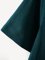 Men's Regular Fit Casual Shirt (Teal) - Image 4