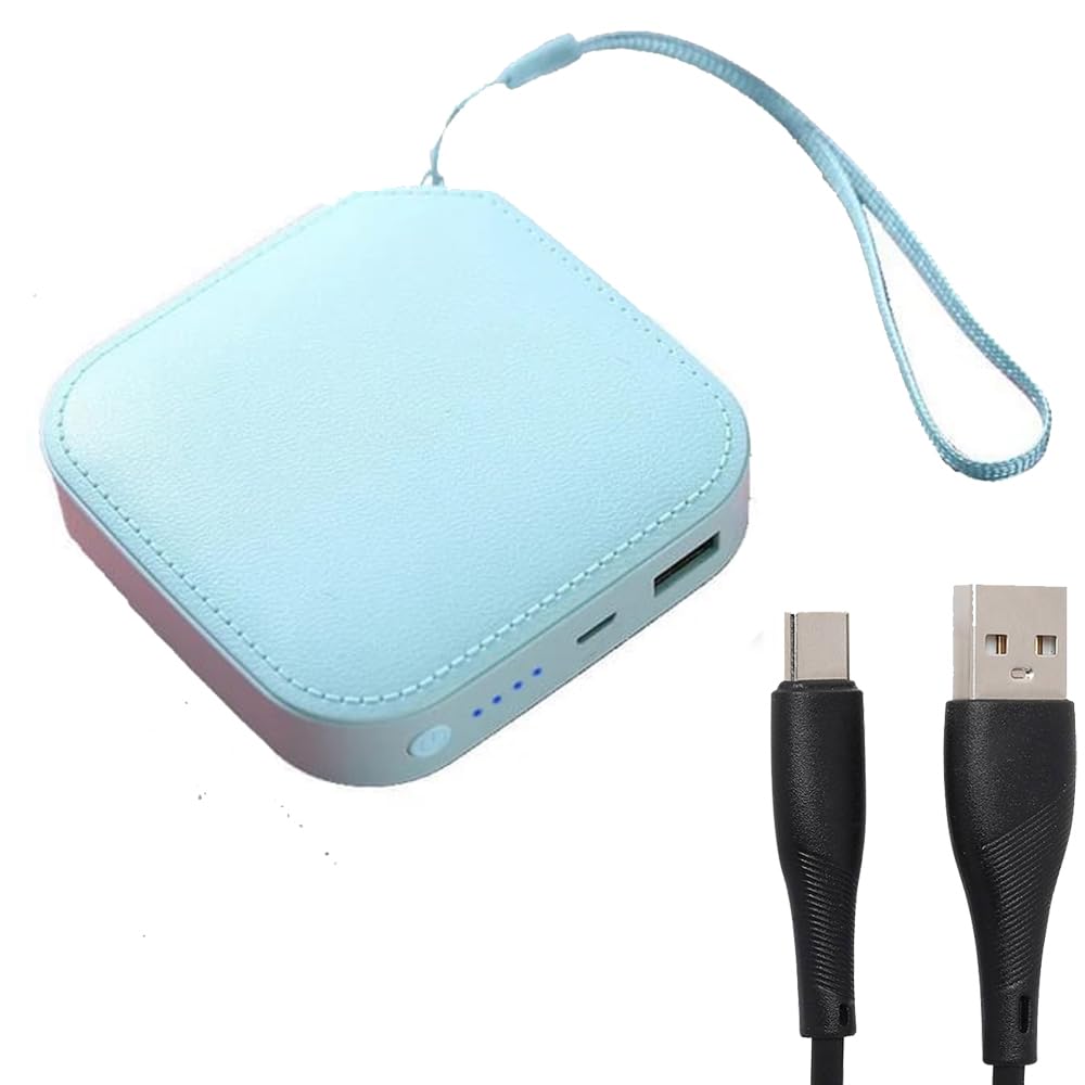 TexoVeraBlue1 Portable Power Bank, 10000 mAh, 18W Quick Charge, Compact (Blue) - Image 1