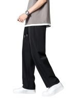 Lycra Track Pants for Men – Stretchable Loose Fit Gym Joggers | Korean Style Workout Pants with Trendy Gym & Streetwear Bottoms with Utility Pockets (Available in Plus Size and Combo Pack of 2,Black)