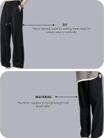 Lycra Track Pants for Men – Stretchable Loose Fit Gym Joggers | Korean Style Workout Pants with Trendy Gym & Streetwear Bottoms with Utility Pockets (Available in Plus Size and Combo Pack of 2,Black) - Image 4