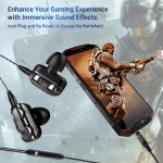 Boom Ultima V2 Dual Driver, in Ear Gaming Wired Earphones with Mic, Volume Control, Passive Noise Cancelling Boom 3 with 3.5mm Audio Jack & 1.2M Tangle-Free Cable (Black) - Image 5