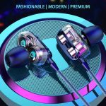 Boom Ultima 4D Dual Driver, in Ear Gaming Wired Headphones with in-Line Mic, Volume Control & Passive Noise Cancelling Boom 3 Earphones - (Dark Blue) - Image 2