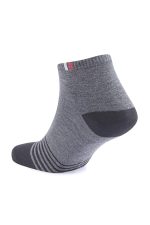 Poly Cotton 12 Pairs Stripped Ultra Soft Ankle Length Socks For Men & Women, Multicolor, Pack Of 12, Free Size,101 (Multicolour) - Image 2