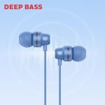 Moxie V50 Wired Earphones with Built in Mic, 10mm*2 Drivers, Passive Noise Cancellation, Deep Bass & Clear Sound, Ultra HD Mic Quality, 3.5mm AUX, Voice Assistant Enabled, 1.2 Mtr (Blue) - Image 6