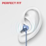 Moxie V50 Wired Earphones with Built in Mic, 10mm*2 Drivers, Passive Noise Cancellation, Deep Bass & Clear Sound, Ultra HD Mic Quality, 3.5mm AUX, Voice Assistant Enabled, 1.2 Mtr (Blue) - Image 5