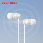 Moxie V50 Wired Earphones with Built in Mic, 10mm*2 Drivers, Passive Noise Cancellation, Deep Bass & Clear Sound, Ultra HD Mic Quality, 3.5mm AUX, Voice Assistant Enabled, 1.2 Mtr (White) - Image 6