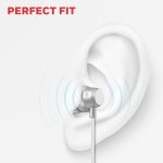Moxie V50 Wired Earphones with Built in Mic, 10mm*2 Drivers, Passive Noise Cancellation, Deep Bass & Clear Sound, Ultra HD Mic Quality, 3.5mm AUX, Voice Assistant Enabled, 1.2 Mtr (White) - Image 5