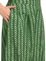 Women's Cotton Blend Printed Kurta Set (Green) - Image 3