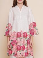 Women's Rayon Blend Straight Floral Printed Kurta with Pant Co-ords Set and Printed Kurti For Women (White) - Image 4