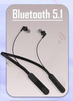 Bluetooth Headphones aptX-HD Wireless 5.0 Earbuds with Mic | Magnetic In-Ear Neckband Earphones | IPX7 Sweatproof | Deep Bass | 12Hrs Playtime | Sports Headset for Music, Workout & Phone Calls (Black) - Image 2