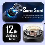 Bluetooth Headphones aptX-HD Wireless 5.0 Earbuds with Mic | Magnetic In-Ear Neckband Earphones | IPX7 Sweatproof | Deep Bass | 12Hrs Playtime | Sports Headset for Music, Workout & Phone Calls (Black) - Image 3