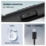 Aavante Bar Groove, 16 W Signature Sound, Multiple Connectivity Modes, 6HRS Playtime, Bluetooth Sound Bar, Soundbar Speaker (Premium Black) - Image 4