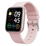 Fitness Band Smart Watch for Men, Women, Boys, Girls, Kids – Single Touch Interface, Water Resistant, Workout Modes, Quick Charge Sports Smartwatch – Pink
