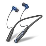 Neckband Bluetooth Headphones with 55 Hours Playtime with 10mm Drivers, Rich Music Experience, BT 5.3v, Type C Fast Charging, Neckband In Ear Earphones & IPX4 Water Resistant (Blue)