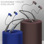 Neckband Bluetooth Headphones with 55 Hours Playtime with 10mm Drivers, Rich Music Experience, BT 5.3v, Type C Fast Charging, Neckband In Ear Earphones & IPX4 Water Resistant (Blue) - Image 5