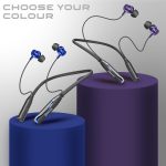 Neckband Bluetooth Headphones with 55 Hours Playtime with 10mm Drivers, Rich Music Experience, BT 5.3v, Type C Fast Charging, Neckband In Ear Earphones & IPX4 Water Resistant (Purple) - Image 4